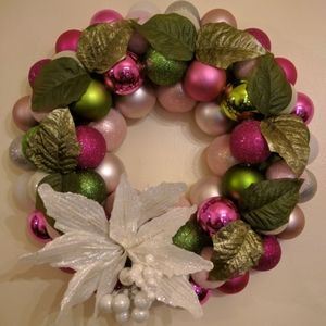 Handmade bulb wreath